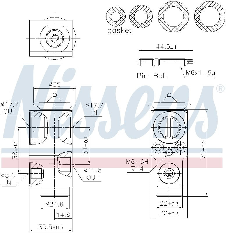 Nissens A/C Expansion Valve 999390