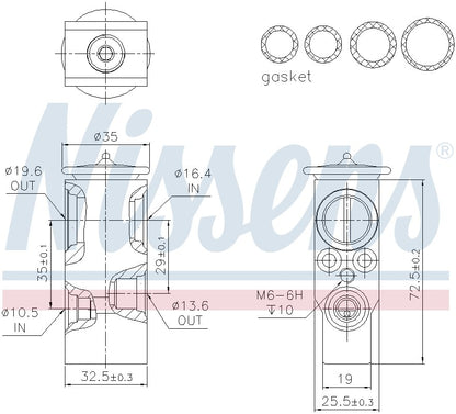 Nissens A/C Expansion Valve 999394
