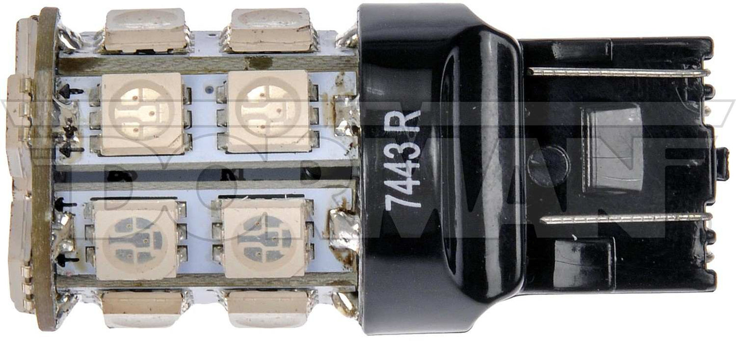Dorman Tail Light Bulb Red 5050SMD 20LED with Safety Tested for 1995-2014 7443R-SMD