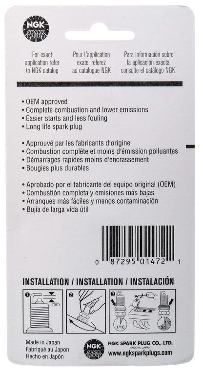 NGK BLYB Spark Plug (BR9HS-10) 1472