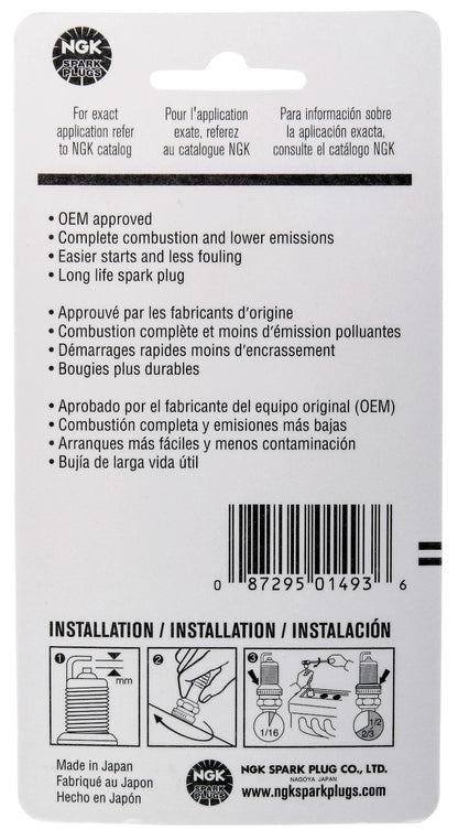 NGK BLYB Spark Plug Box of 6 (CR9EK) 1493