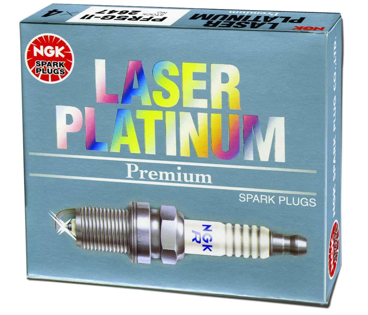 NGK V-Power Platinum Spark Plug Box of 4 (PMR8B) 6378