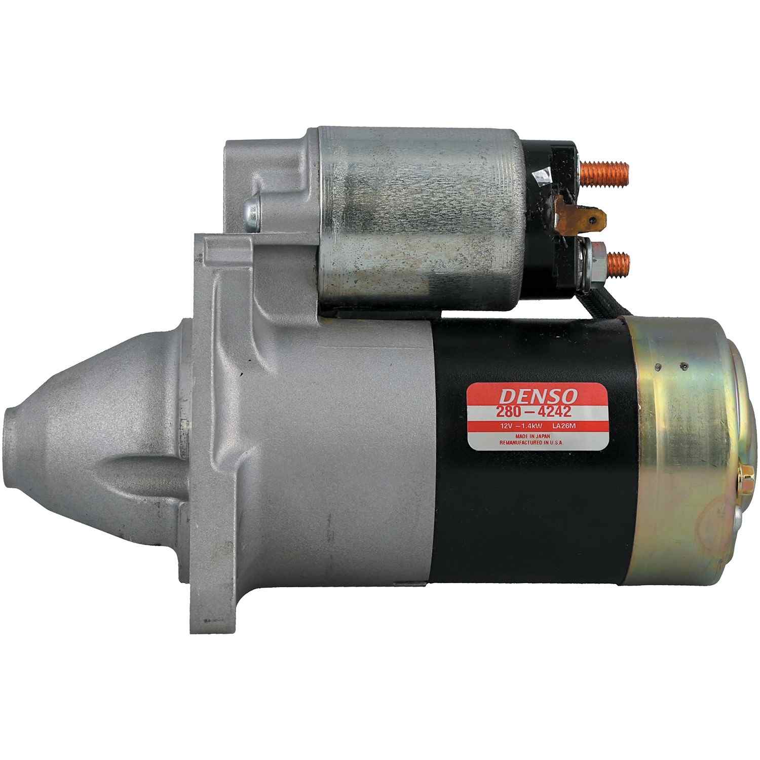 DENSO Auto Parts DENSO First Time FitÂ® Starter Motor â€“ Remanufactured 280-4242