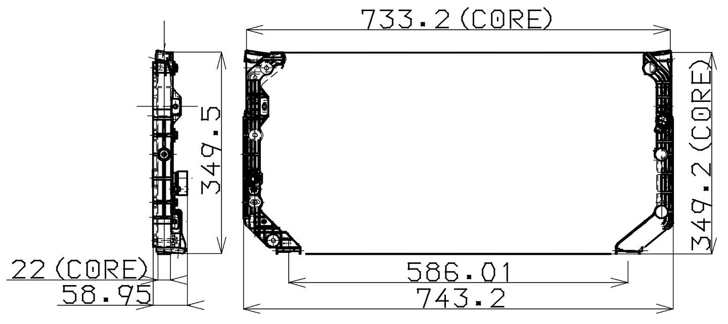 DENSO Auto Parts A/C Condenser 477-0103
