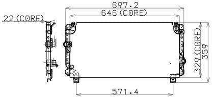 DENSO Auto Parts A/C Condenser 477-0110