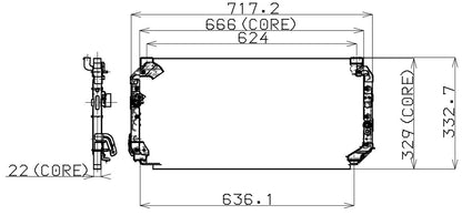 DENSO Auto Parts A/C Condenser 477-0112
