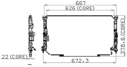 DENSO Auto Parts A/C Condenser 477-0114