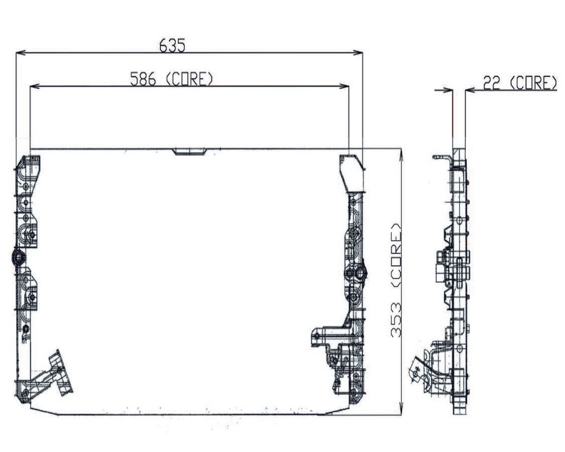 DENSO Auto Parts A/C Condenser 477-0136