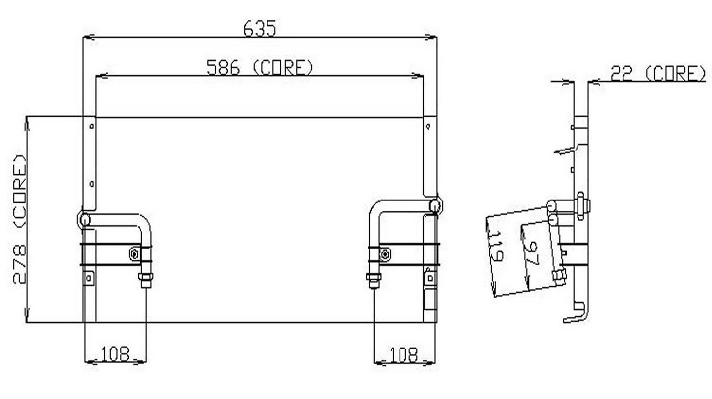 DENSO Auto Parts A/C Condenser 477-0137