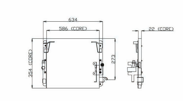 DENSO Auto Parts A/C Condenser 477-0138