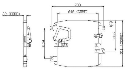 DENSO Auto Parts A/C Condenser 477-0141