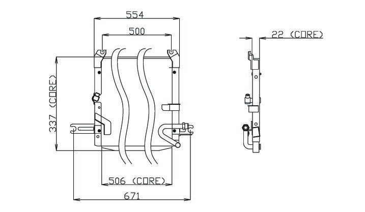 DENSO Auto Parts A/C Condenser 477-0142