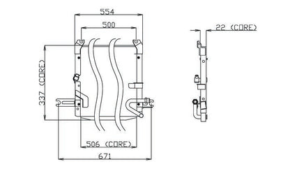 DENSO Auto Parts A/C Condenser 477-0142