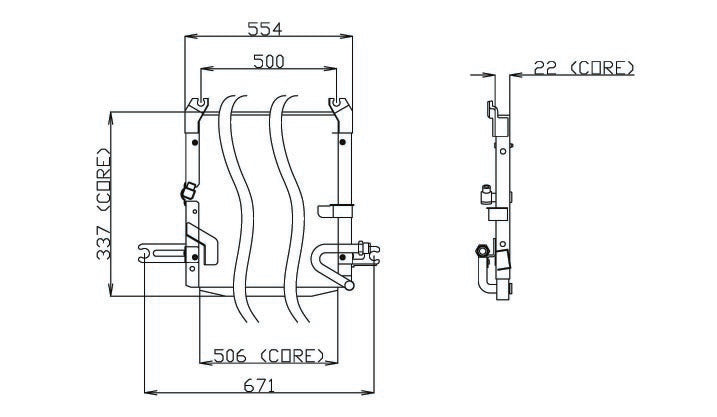 DENSO Auto Parts A/C Condenser 477-0142
