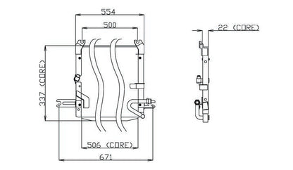 DENSO Auto Parts A/C Condenser 477-0142