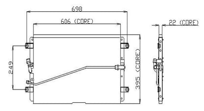 DENSO Auto Parts A/C Condenser 477-0154
