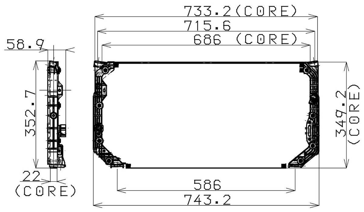 DENSO Auto Parts A/C Condenser 477-0508