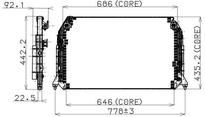 DENSO Auto Parts A/C Condenser 477-0509
