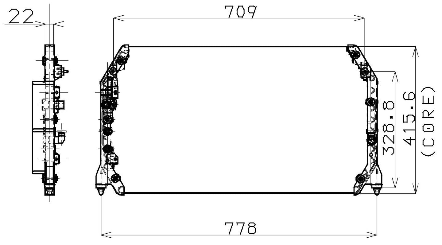 DENSO Auto Parts A/C Condenser 477-0513