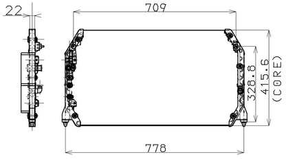 DENSO Auto Parts A/C Condenser 477-0513