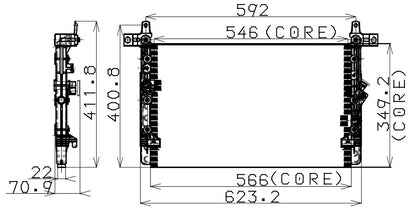DENSO Auto Parts A/C Condenser 477-0514