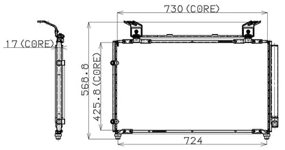DENSO Auto Parts A/C Condenser 477-0519