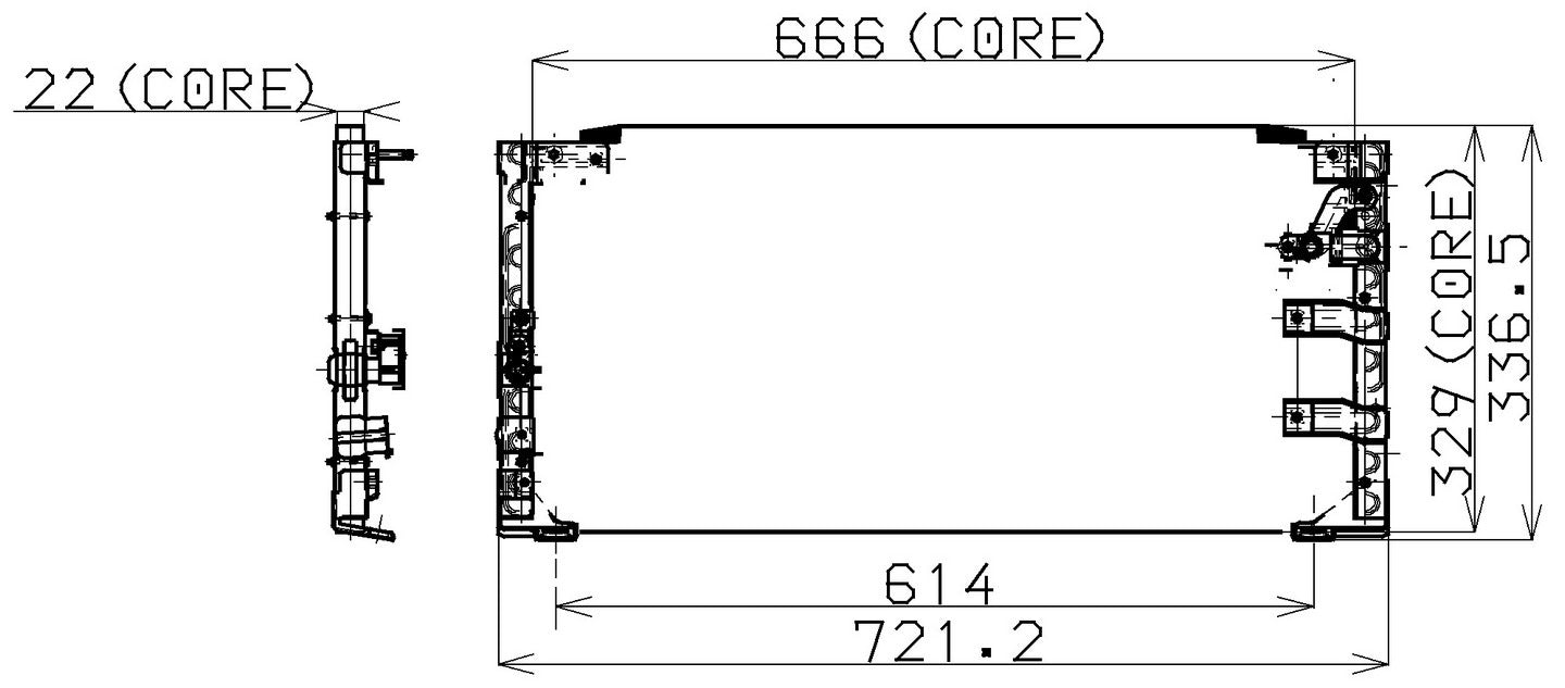 DENSO Auto Parts A/C Condenser 477-0532
