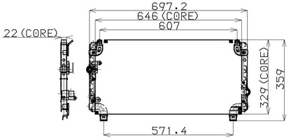 DENSO Auto Parts A/C Condenser 477-0534