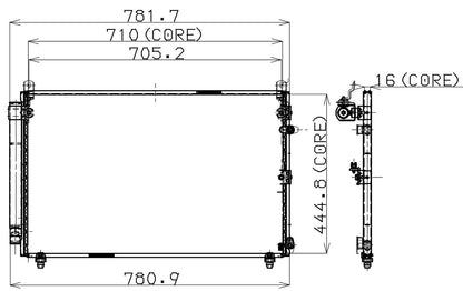 DENSO Auto Parts A/C Condenser 477-0553