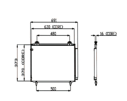 DENSO Auto Parts A/C Condenser 477-0562