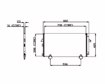 DENSO Auto Parts A/C Condenser 477-0568