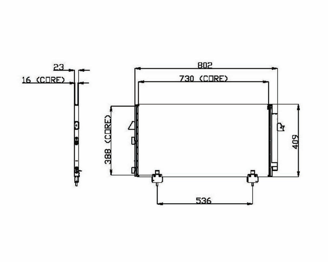 DENSO Auto Parts A/C Condenser 477-0568
