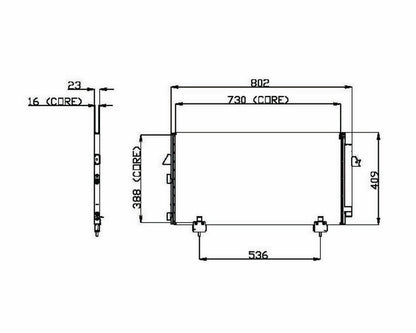 DENSO Auto Parts A/C Condenser 477-0568