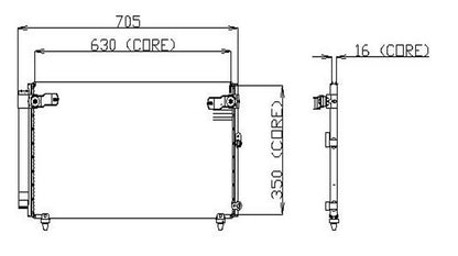 DENSO Auto Parts A/C Condenser 477-0573