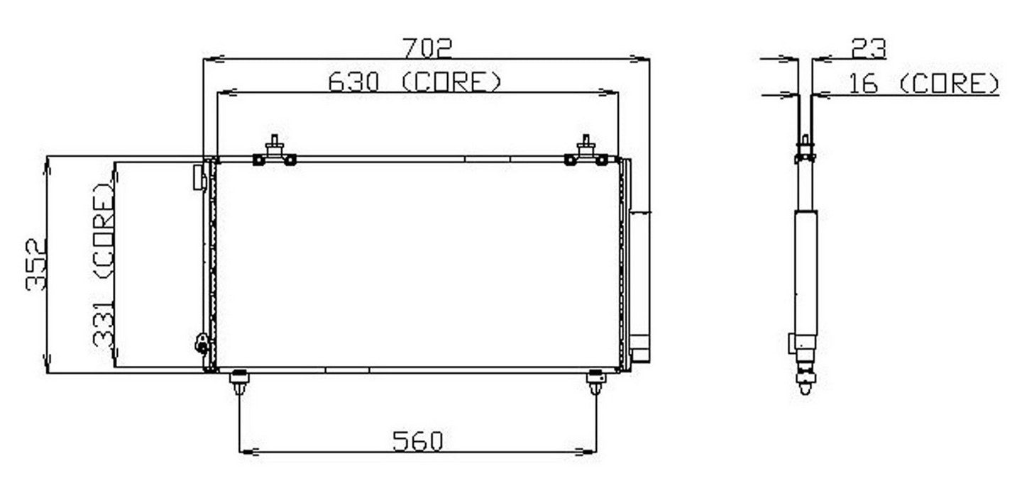 DENSO Auto Parts A/C Condenser 477-0585