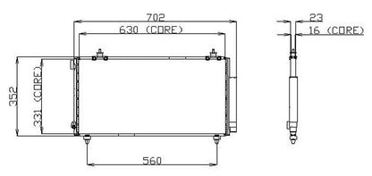 DENSO Auto Parts A/C Condenser 477-0585