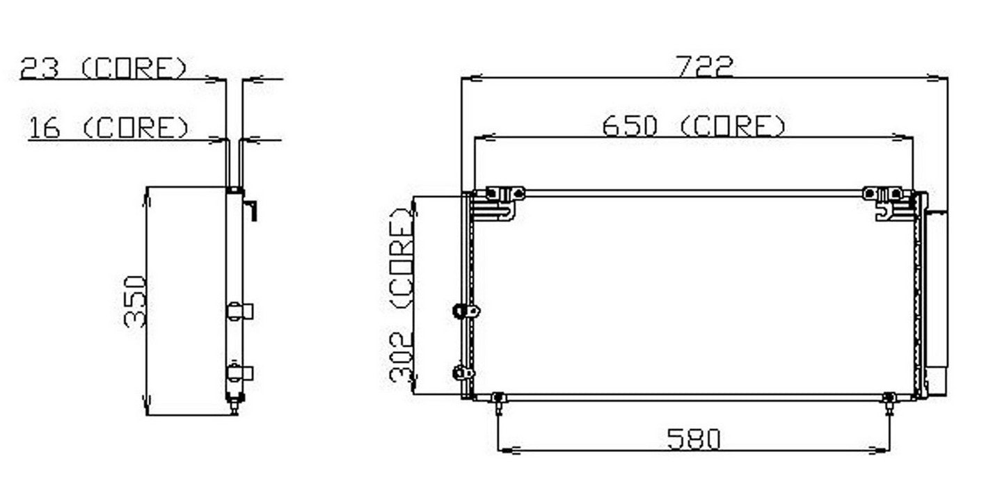 DENSO Auto Parts A/C Condenser 477-0590