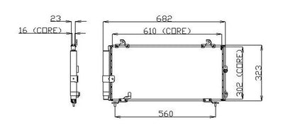 DENSO Auto Parts A/C Condenser 477-0595