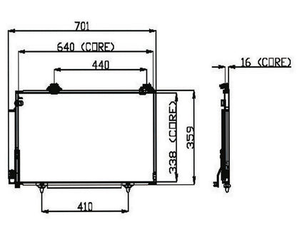 DENSO Auto Parts A/C Condenser 477-0597