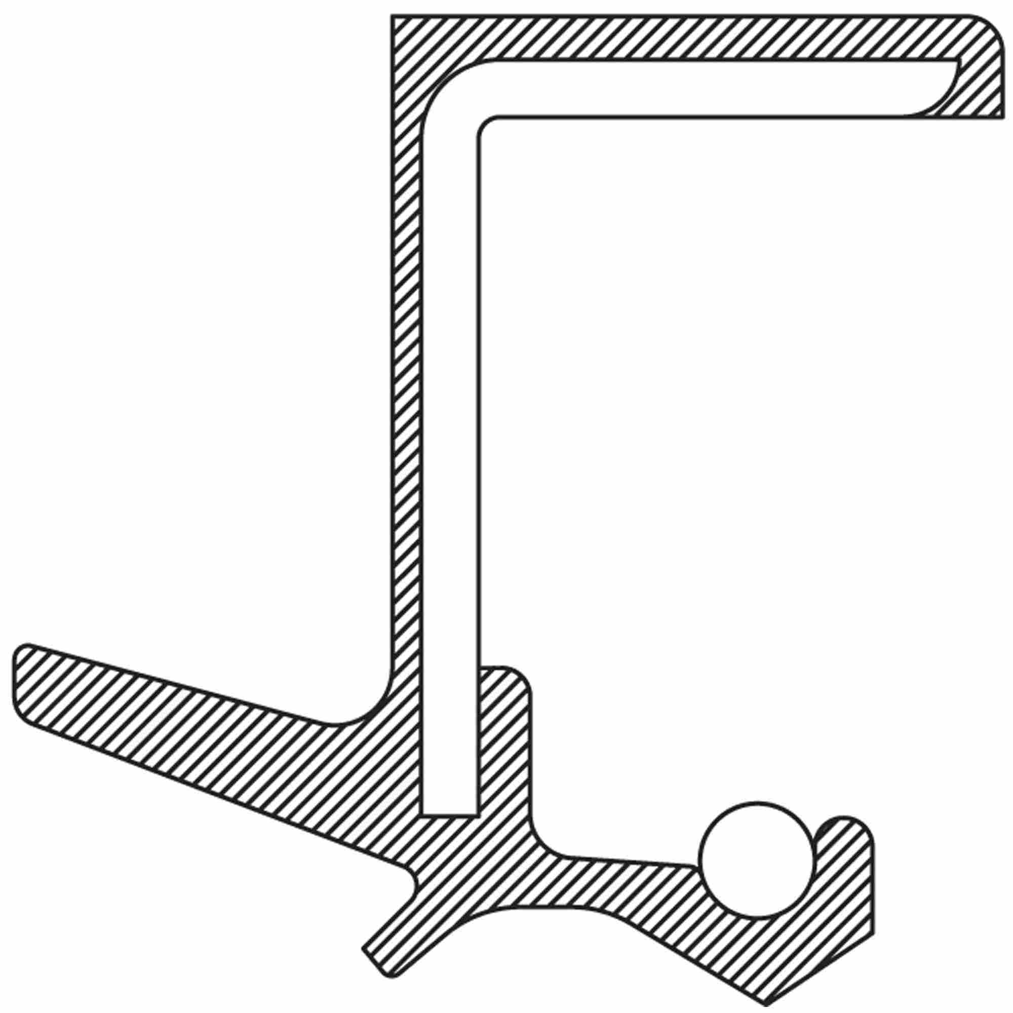 National Manual Transmission Output Shaft Seal 223215