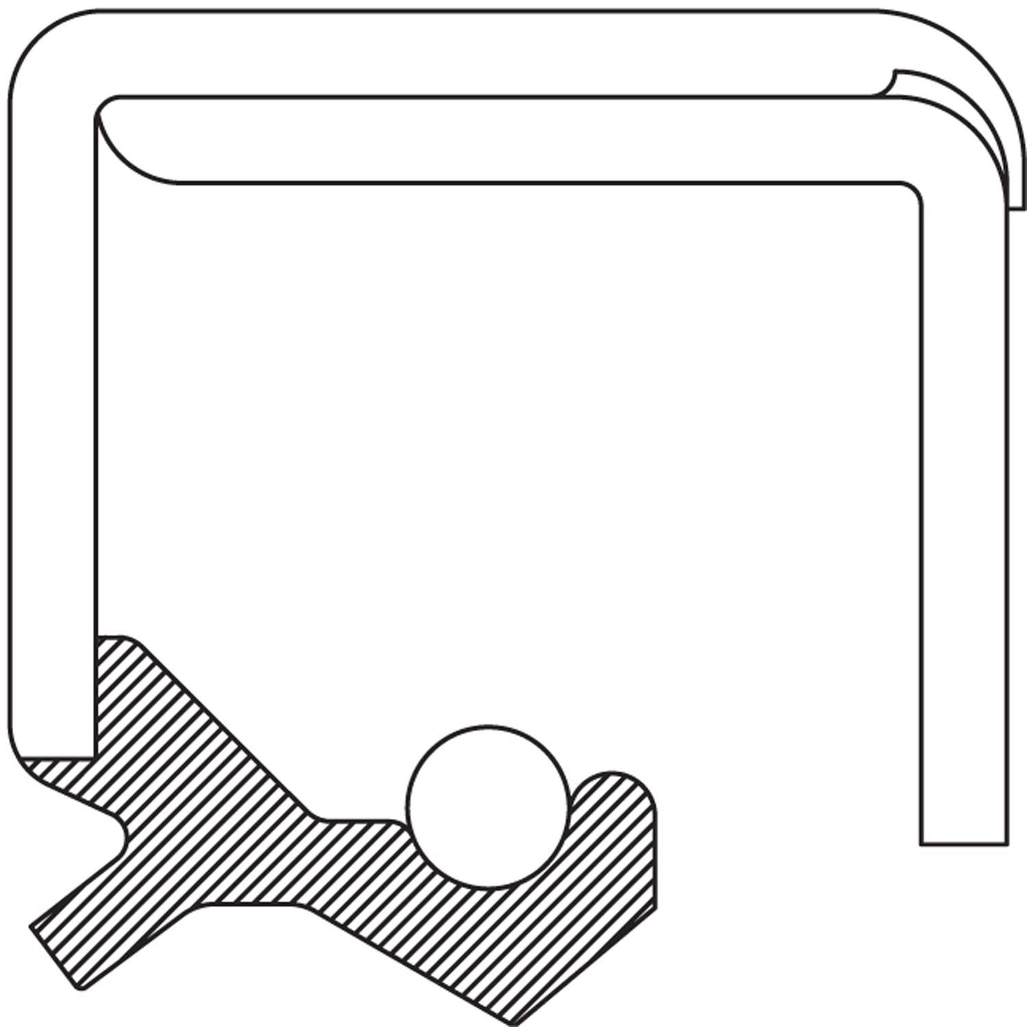 National Axle Output Shaft Seal 710688