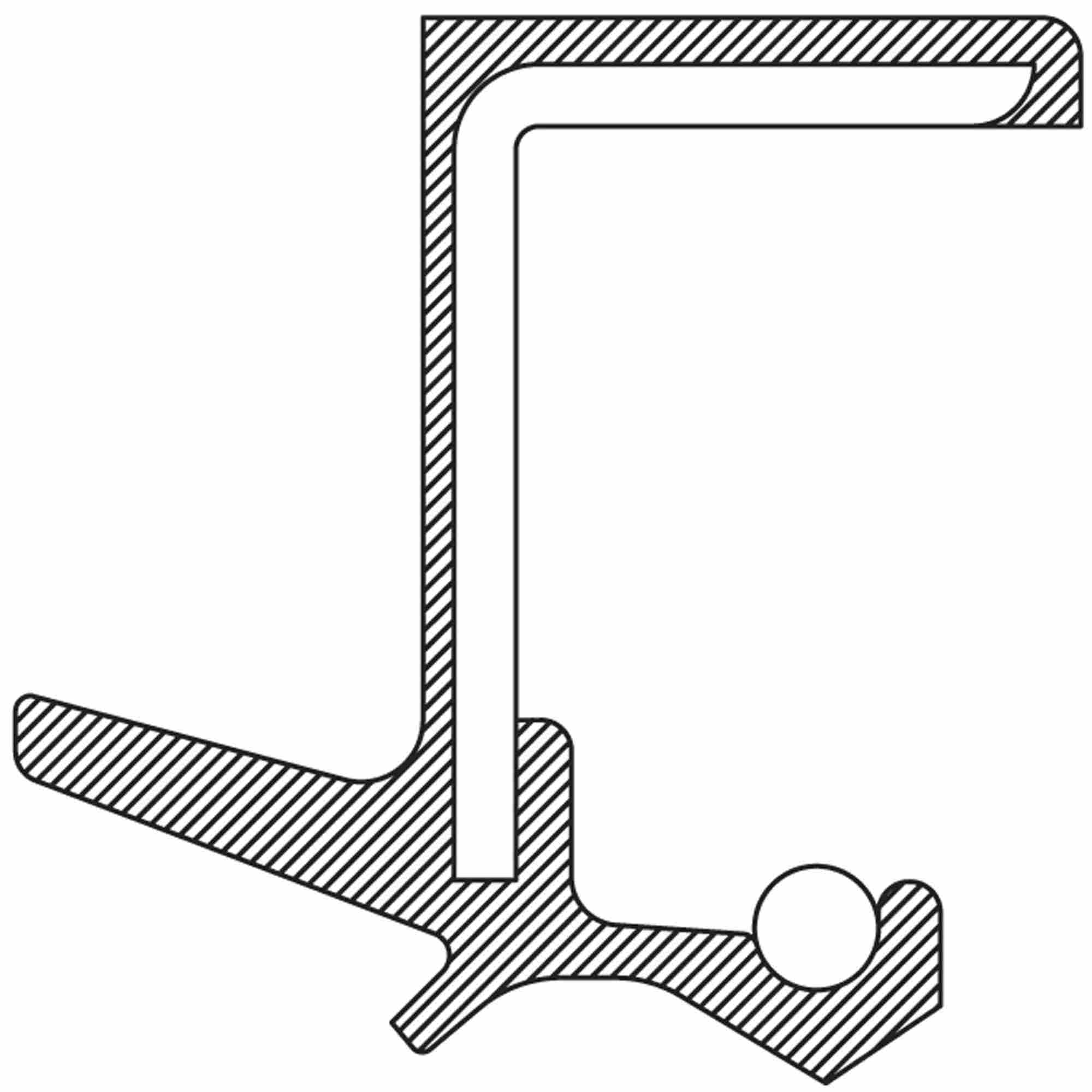 National Axle Output Shaft Seal 710990