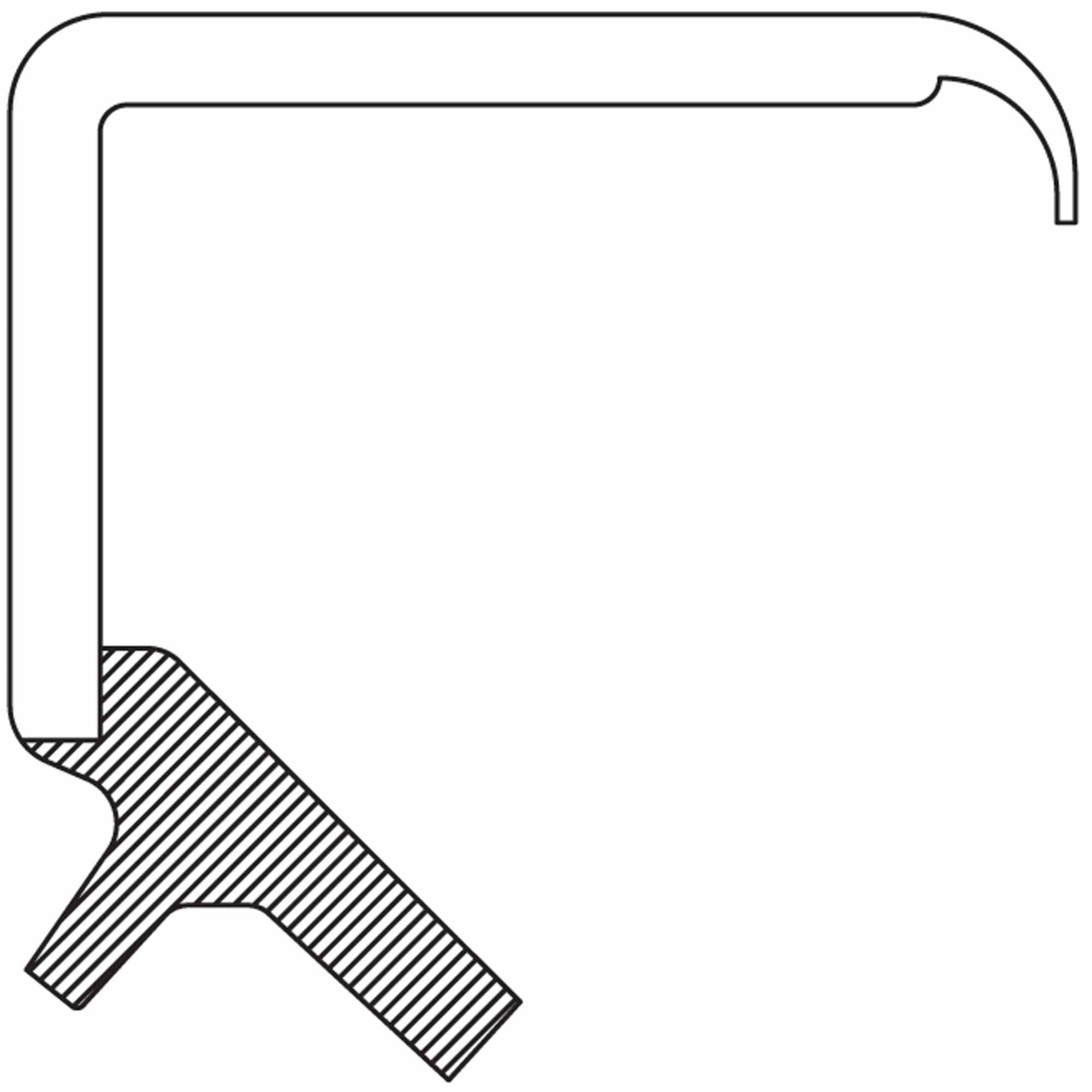 National Steering Gear Worm Shaft Seal 7214