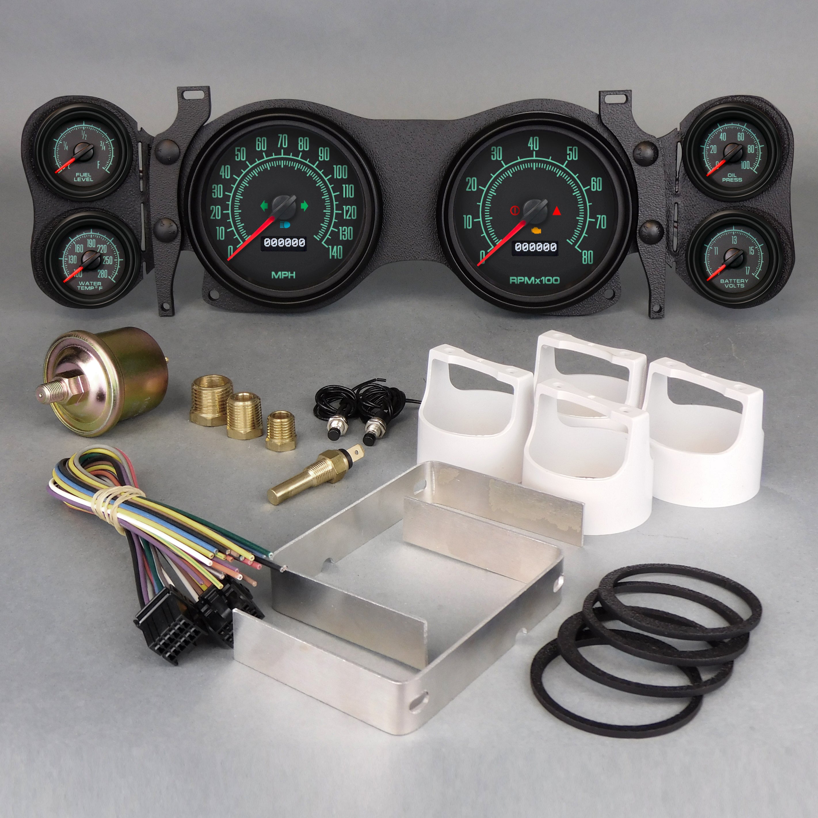 New Vintage USA Gauge Kit Camaro 70-78 69 Series 4-3/8in Gauge Kits Analog Gauge Kits main image