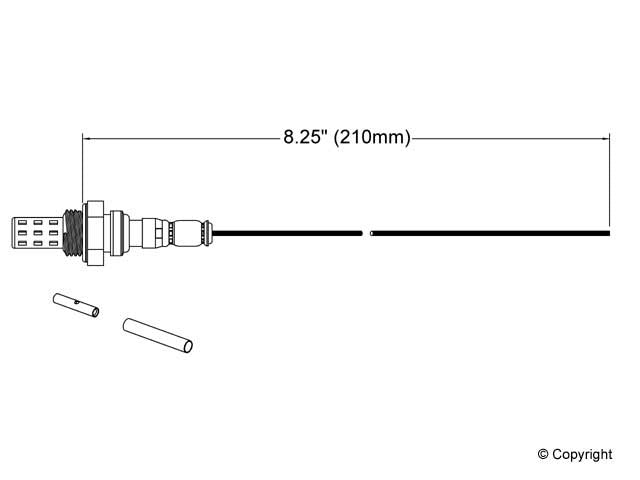 Walker Products Walker Products 250-21000 Oxygen Sensor 1-W Universal 250-21000