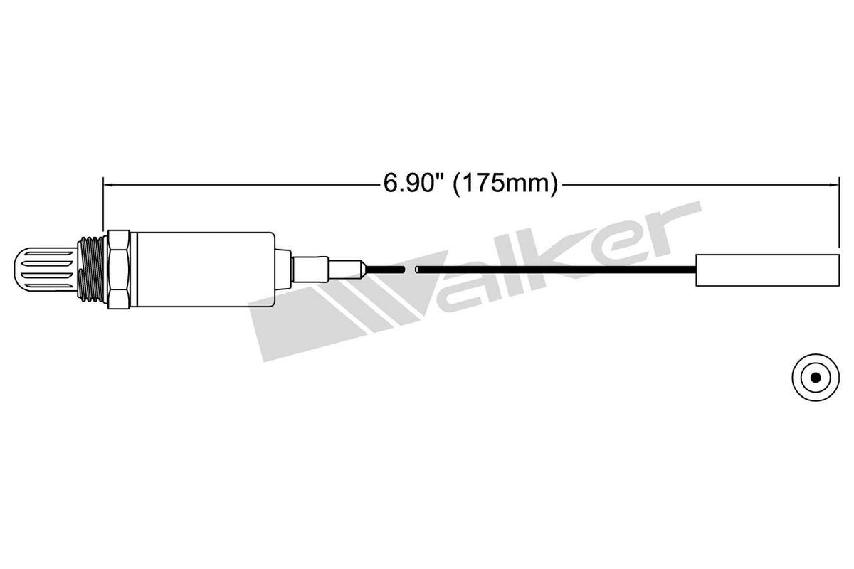 Walker Products Walker Products 250-21002 Oxygen Sensor 1-W Direct Fit 250-21002