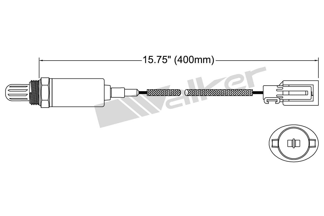 Walker Products Walker Products 250-21004 Oxygen Sensor 1-W Direct Fit 250-21004