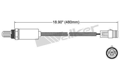 Walker Products Walker Products 250-21009 Oxygen Sensor 1-W Direct Fit 250-21009