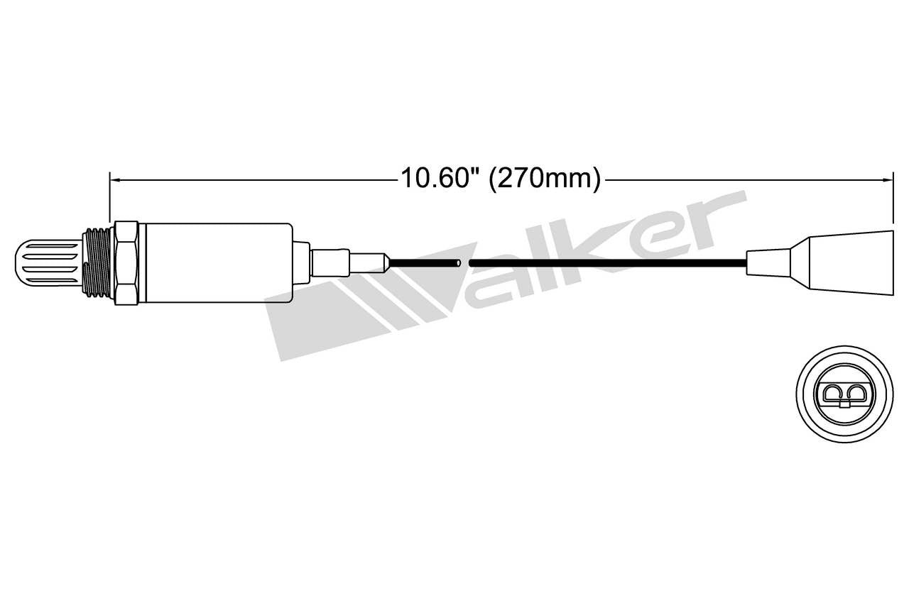 Walker Products Walker Products 250-21013 Oxygen Sensor 1-W Direct Fit 250-21013