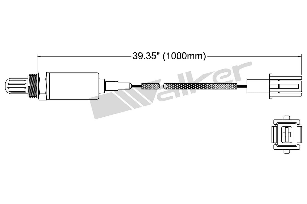 Walker Products Walker Products 250-21014 Oxygen Sensor 1-W Direct Fit 250-21014